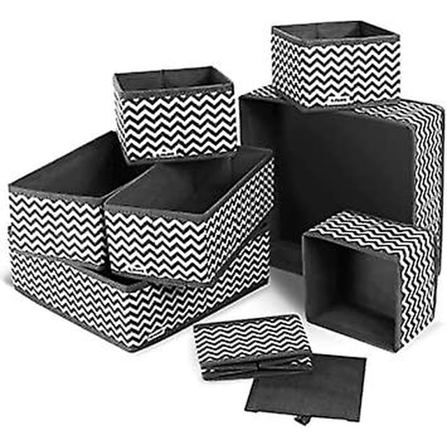 Caja de Almacenamiento CHAO 8 Piezas Tela No Tejida Plegable para Ropa Juguetes