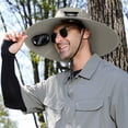 thumbnail image 4 of Solar Powered Fan Sun Hat UPF 50 Wide Fishing Hat With Fans For Outdoor Hiking Camping And Gardening, 4 of 6