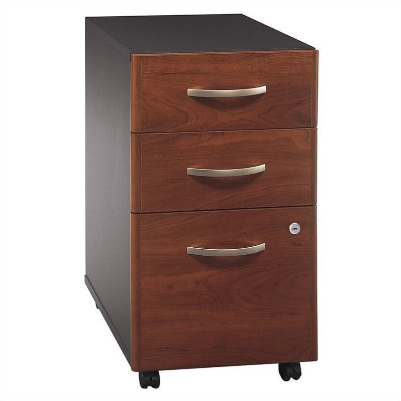 2 Drawer Lateral File and 3 Drawer Mobile Pedestal Set in Cherry - image 2 of 9