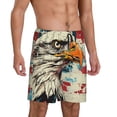 thumbnail image 2 of Fotbe Retro American Eagle Pantalones Cortos de Pijama para Hombre, Ropa de Dormir, Pantalones de Pijama Cortos para Hombre-XX-Large, 2 of 6