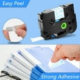 thumbnail image 2 of GREENCYCLE 5PK Compatible for Brother P-touch Blue on White 24mm 8m TZ TZE TZe-253 TZ-253 TZe253 TZ253 Laminated Label Tape, 2 of 7
