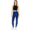thumbnail image 5 of American Apparel Shiny Nylon Tricot Leggings, Cobalt, X-Small, 5 of 6