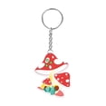 thumbnail image 4 of 25 Pack Mushroom Gifts Set Mushroom Acrylic Keychains with Card Spring Garden Reward Gift Bulk Employee Appreciation Gifts, 4 of 5