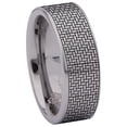thumbnail image 3 of Weave Tungsten Carbide Ring, 3 of 9