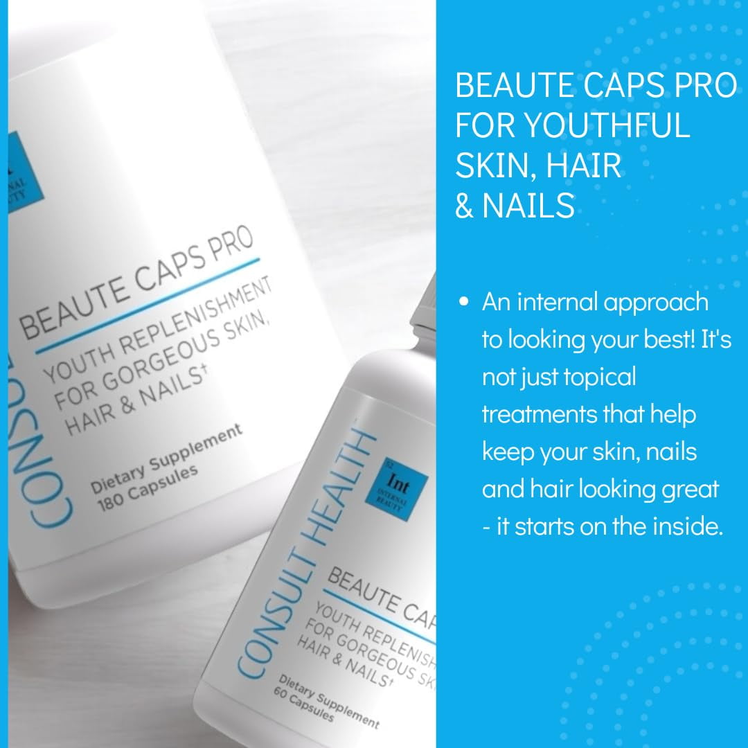 Consult Beaute Caps Pro Supports Hair, Skin & Nail Health 1-Count 60 Capsules
