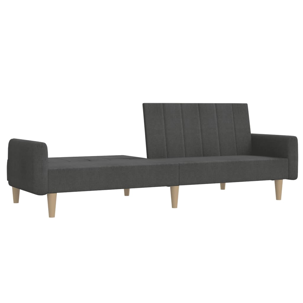 vidaXL 2-Seater Sofa Bed Accent Upholstered Loveseat Sleeper Couch Fabric