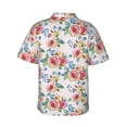 thumbnail image 3 of Goofa Rose Flowers Hawaiian Shirt for Men, Unisex Summer Beach Casual Short Sleeve Button Down Shirts,Aloha Tropical Floral print shirt-Small, 3 of 9