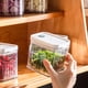 thumbnail image 1 of Cajas transparente tapa, contenedor de almacenamiento de alimentos, caja de mantenimiento fresco, caja organizadora de nevera para gabinete 700ml Soledad Contenedor de almacenamiento, 1 of 10