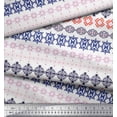 thumbnail image 2 of Soimoi Tissu Crêpe Polyester Imprimé Géométrique Aztèque au Mètre 52 Pouces de Large, 2 of 3