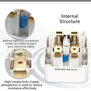 Universal Travel Adapter, 4 USB Ports & AC Outlet, International Power Plug Adapter All in One,220V to 110V Voltage Conversion Plug Adapter for Traveling from USA to Europe,Conversion Plug Charger