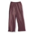 thumbnail image 2 of Collections Etc Women's Capri Pants with Easy Elastic Waist Misses Chocolate Xx-Large, Chocolate, Xx-Large, 2 of 8