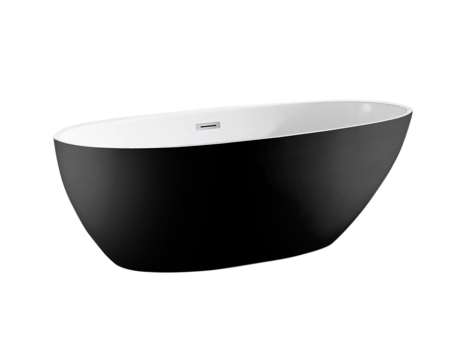 A&E Bath Charlotte Black Freestanding bathtub