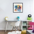 thumbnail image 3 of Stupell Industries Contemporary Watercolor Hockey Faceoff Black Floating Frame Canvas Art, 18 x 18, by Creative Studio, 3 of 8