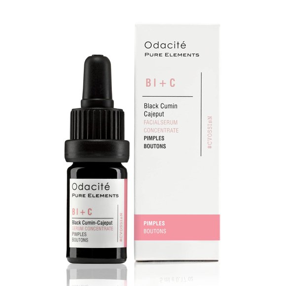 Suero Facial Odacité Comino Negro y Cajeput Antimanchas Natural, Vegano y Libre de Crueldad para Pie