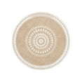 thumbnail image 2 of DAMAI 15 Inch Round Burlap Placemat Natural Jute Woven Boho Decorative Table Place Mat for Home Wedding Farmhouse Christmas New Year Easter Party Decor, 2 of 7
