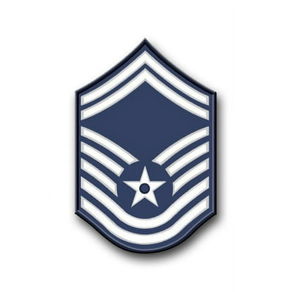 3.8 Inch Air Force Senior Master Sergeant (No Diamond) Vinyl Transfer Decal