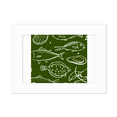 thumbnail image 1 of Marine Creatures Art Deco Fashion Photo Mount Frame Picture Art Painting Desktop 5x7 inch, 1 of 3