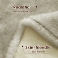 thumbnail image 6 of PMONPA Electric Heated Blanket, 61"×81" Faux Fur Heated Blanket for Adult, Fast Heating with 4 Hours Auto Shut Off Timer, Beige & Black, 6 of 7