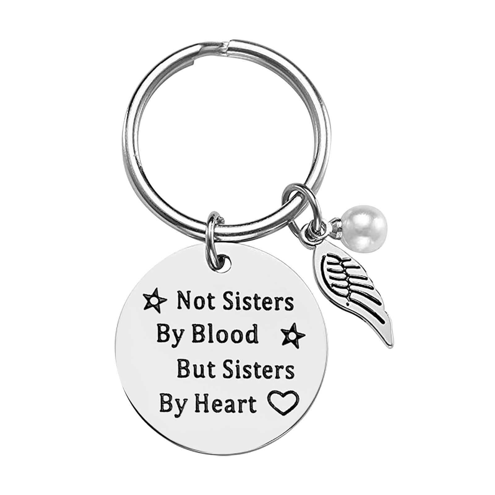 Womens Jewelry Easter Gifts Silver HINK-Home Keychains Fashion Creative Letter Keychain Practical Gift Keyring Portable Jewelry 