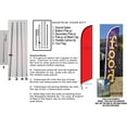 thumbnail image 4 of Yoga Fitness Gym Advertising Feather Banner Swooper Flag Sign with Flag Pole Kit and Ground Stake, 4 of 4