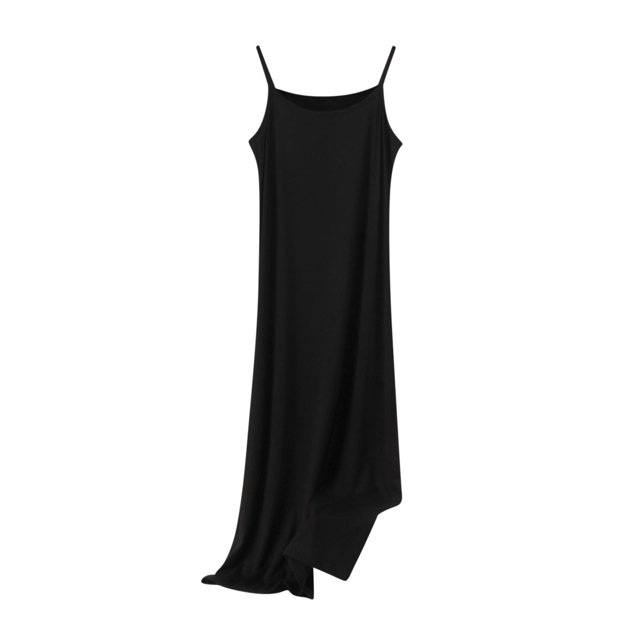 AherBiu Robe de Pyjama Longue Grande Taille pour Femmes à Bretelles Spaghetti, Confortable et Douce, Tenue de Nuit, Robes Maxi