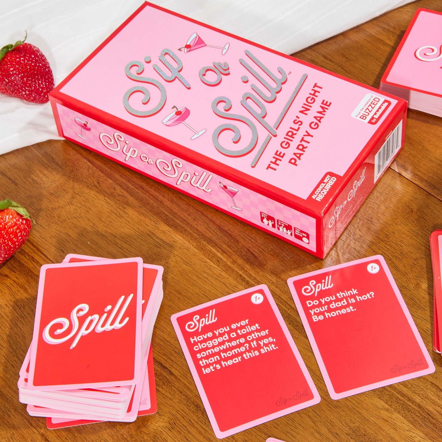 Sip or Spill — The Girl's Night Adult Party Drinking Game by Relatable, The Ultimate Bachelorette Party Game