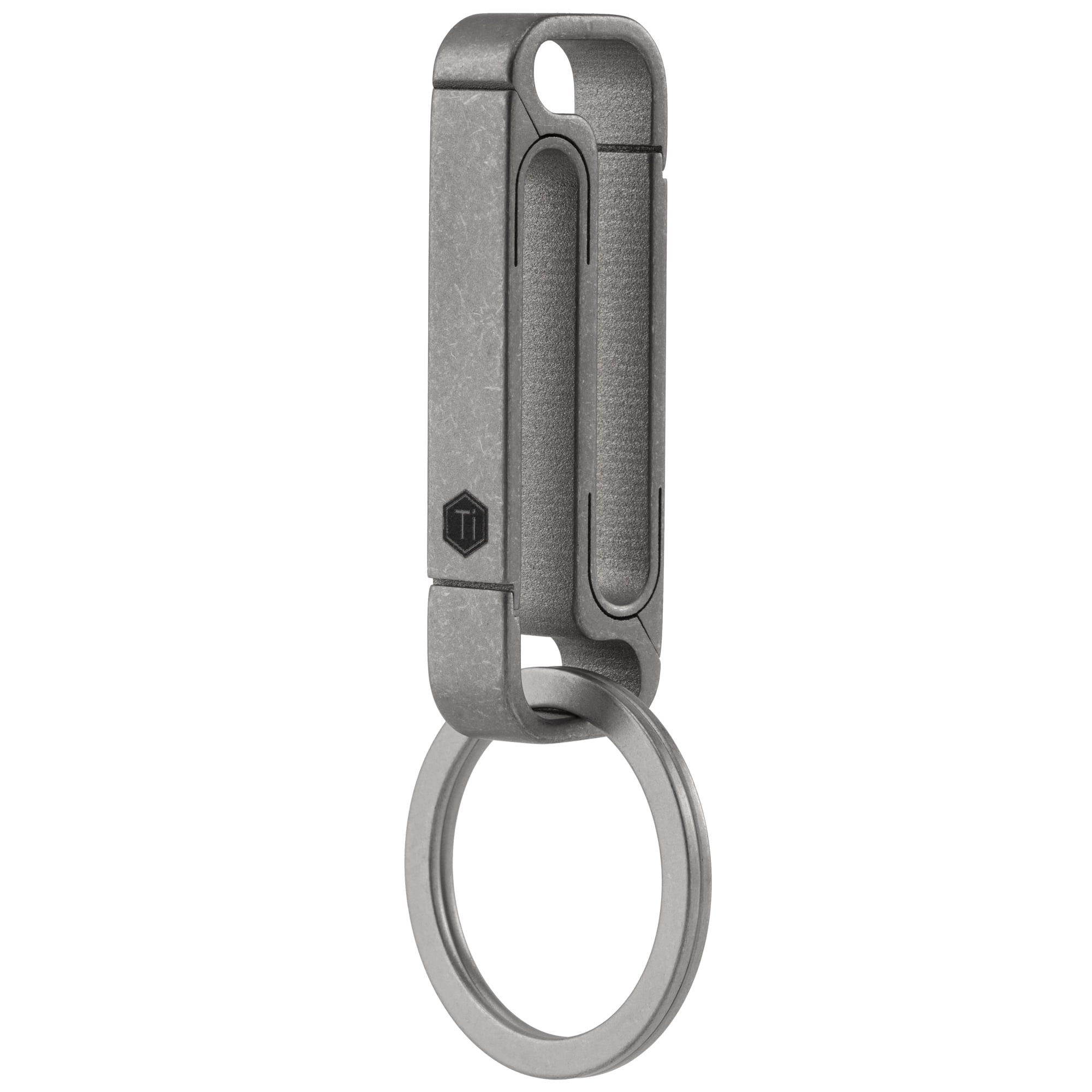 KeyUnity KM11 Titanium Key Holder Belt Clip, Double Side Carabiner