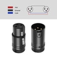 thumbnail image 4 of 4X Male & Female Compact XLR Microphone Solder Adapter Adjustable 90° 3Pin XLR Solder Connector 3 PIN XLR Ends, 4 of 7