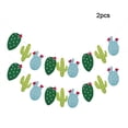 thumbnail image 1 of Banderines colgantes decorativos con temática de cactus para fiestas de cumpleaños y bodas en Hawái, 1 of 8