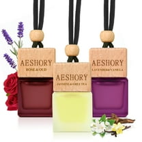 Aeshory Floral Scented Car Air Freshener Hanging 3-Pack, Long-Lasting Up to 60 Days