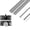 Silver, variant on Sliding Door Tracks for Wardrobes, Double Track Guides, Upper and Lower Tracks, Easy Installation for Wardrobe and Glass Doors