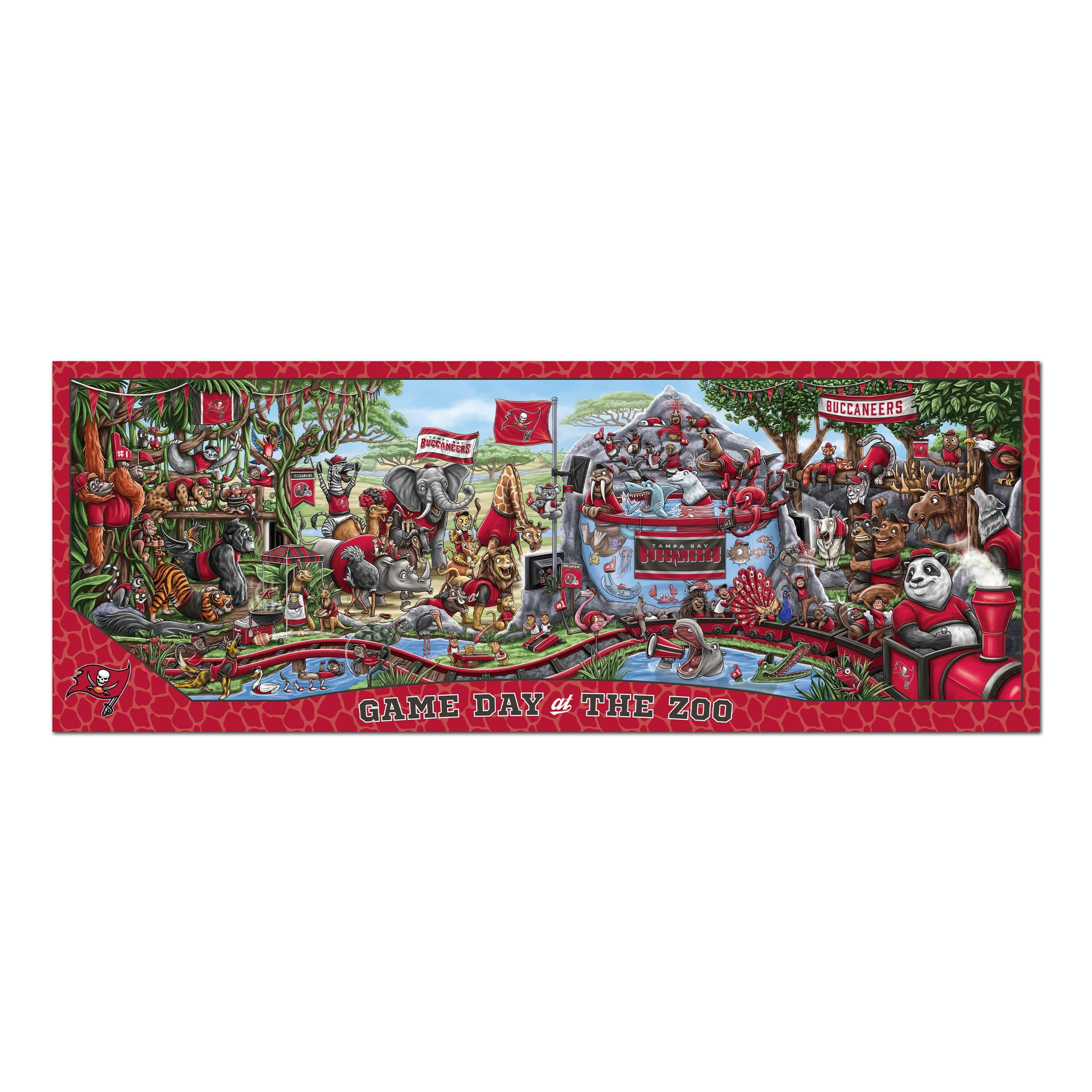 YouTheFan NFL Tampa Bay Buccaneers Game Day at the Zoo - 500 pc Puzzle