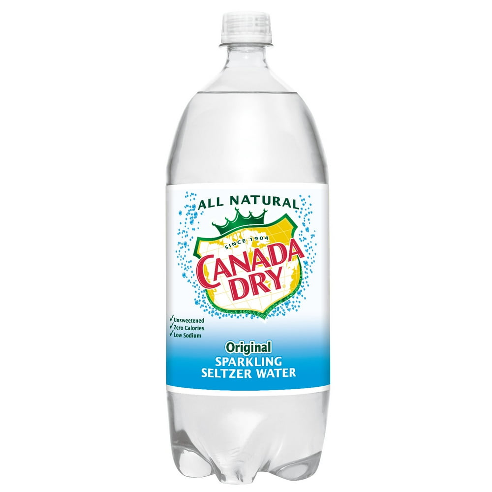 Canada Dry All Natural Sparkling Original Seltzer Water, 2 L Walmart