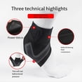thumbnail image 4 of 2 Piezas Tobillera, Tobillera de CompresióN Ajustable para Hombres y Mujeres, ProteccióN Deportiva, Deportes para Correr M, 4 of 10