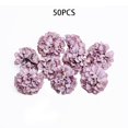 thumbnail image 1 of Gerich 50 Pcs Flower Head Hydrangea Artificial Silk Floral Wedding Party Decor Craft Light Purple, 1 of 14
