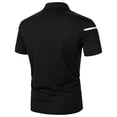 thumbnail image 4 of JURANMO Fashion Polo Shirts for Men Color Block Short Sleeve T-shirts Summer Holiday Golf T Shirts Today's Deals S-Black#High quality polo shirts M, 4 of 9