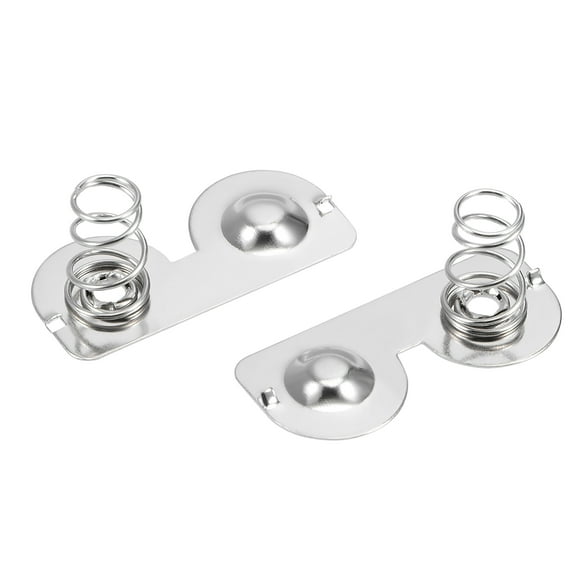 50Pcs AA Battery Positive to Negative Spring Contact Nickeling 26.5mmx12mm