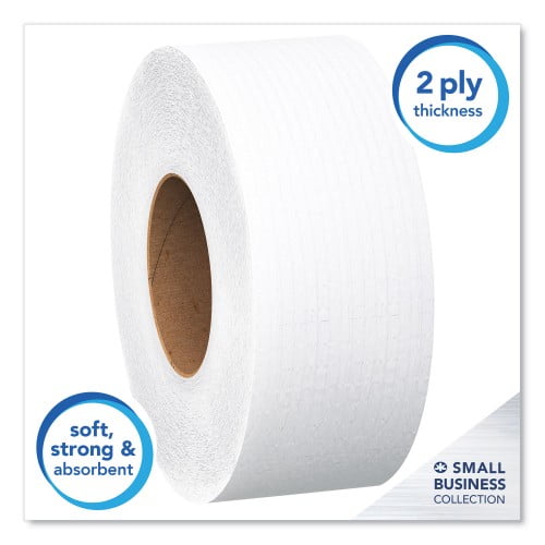 Essential JRT Jumbo Roll Bathroom Tissue, Septic Safe, 2-Ply, White, 3.55 Essential JRT Jumbo Roll Bathroom Tissue, Septic Safe, 2-Ply, White, 3.55