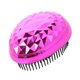 thumbnail image 4 of Cepillo de viaje antiestático con diseño de diamante para cabello liso, rizado y fino. Rosa roja, 4 of 9