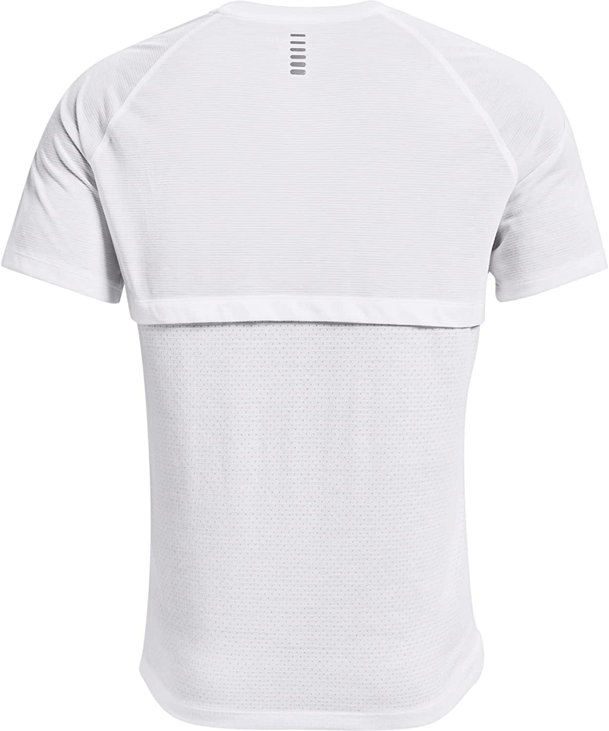 Under Armour Mens Streaker Short-Sleeve T-Shirt White 100/Reflective Large
