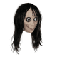 thumbnail image 1 of Máscara De Halloween Espeluznante De Látex Con Cabello Largo Xtellar beige, 1 of 4
