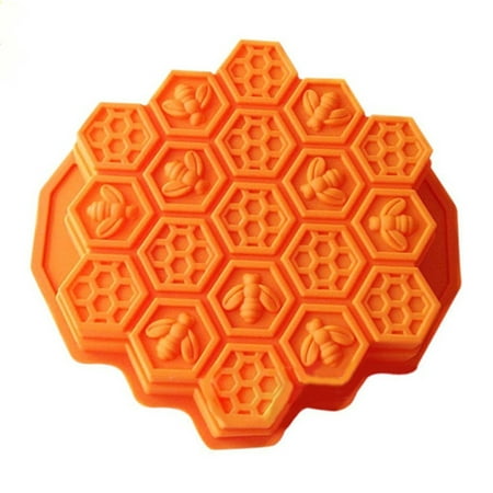 

Kitchen Bee Honeycomb Cake Mold Mould Soap Silicone Flexible Chocolate Decorating Kit Pan Stand Boxes Cupcake Liners
