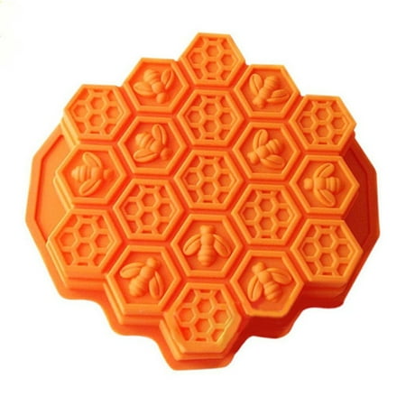 

Kitchen Bee Honeycomb Cake Mold Mould Soap Silicone Flexible Chocolate Decorating Kit Pan Stand Boxes Cupcake Liners