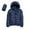 Navy, variant on Women's Lightweight Slim Fit Winter with Hood Windproof Insulated Recycled Down Coat for Cold Weather Outerwear