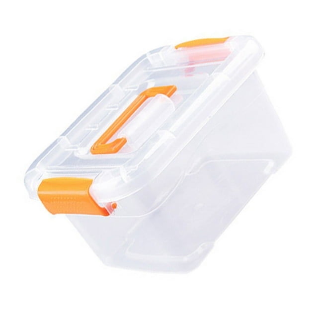 Transparent Stackable Plastic Storage Box for Toys Clothes, Large Capacity Dustproof Container Bin, Organization with Dust
