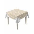 thumbnail image 2 of Beige Boho Tablecloth Square Table Cloth 54x54, Waterproof Tablecloth Outdoor Table Cloth, Retro Farmhouse Ethnic Abstract Geometric Art Washable Table Cover for Kitchen Dinning Party, 2 of 8