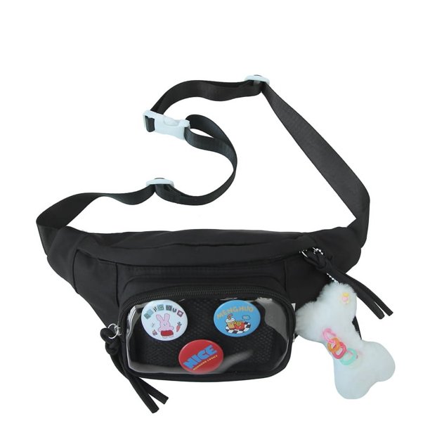 Bolso Pecho Cintura Con Cuerda Chóquel Ita Lindo Nylon Pvc para Mujeres Adolescentes Chicas