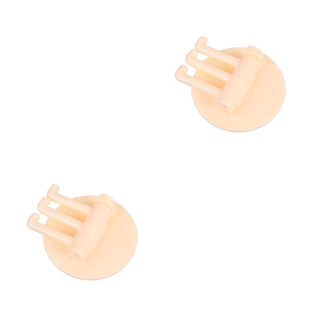 Gancho adhesivo sin costuras Injueey para colgar Estante de cocina Soporte para llaves Beige 2Conjunto
