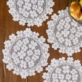 thumbnail image 3 of Heritage Lace DW-1400W-S 14 in. Dogwood Round Doily - White - Set of 4, 3 of 5