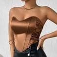 thumbnail image 6 of Women Bustier, Vintage Floral Corset Tops, Halter Crop Tops, Boned Bustier Bodyshaper for Party Club, 6 of 8